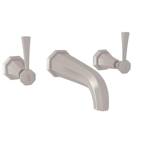 Deco™ Wall Mount Lavatory Faucet Satin Nickel