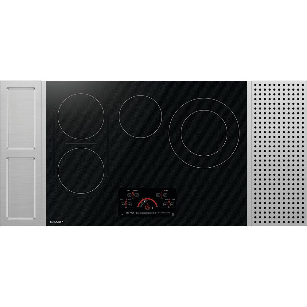 Sharp SCR3042FB 30" Electric Cooktop, 4 Heating Zones