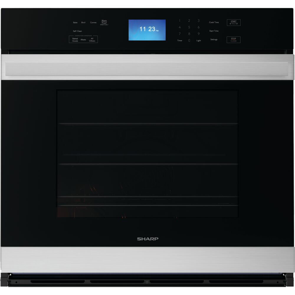 Sharp SWA3062GS 30" / 5.0 CF Electric Single Wall Oven, True Convection