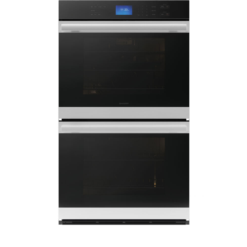 Sharp SWB3062GS 30" / 5.0 CF Electric Double Wall Oven, True Convection