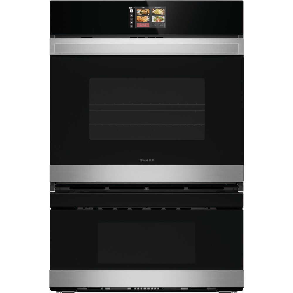 Sharp SWB3085HS 30" / 5.0 CF Smart Combination Wall Oven & Microwave Drawer, True Conv